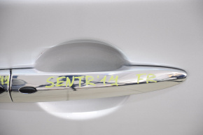 Door handle outer front right Nissan Sentra 15-15 rest keyless, chrome