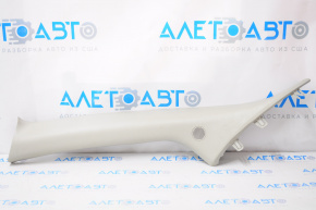 Front pillar trim upper left Nissan Sentra 13-17 gray, under speaker, broken fasteners