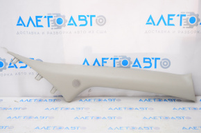 Front pillar trim upper right Nissan Sentra 13-17 gray, under dynamo, scratch, broken fastener
