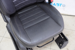 Passenger seat Ford C-max MK2 13-14 with airbag, mechanical, leather black