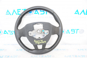 Steering wheel bare Ford Focus mk3 15-18 rest, black leather, heated