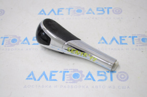 Gear knob Nissan Sentra 13-19 rubber black, glossy insert