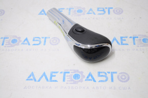 Gear knob Nissan Sentra 13-19 rubber black, glossy insert