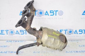 Front exhaust manifold with catalytic converter for Toyota Highlander 2010 hybrid, rusty