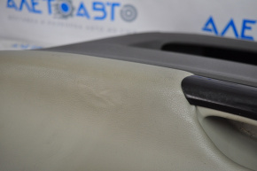 Door trim card front right Toyota Sienna 11-12 beige, worn leather