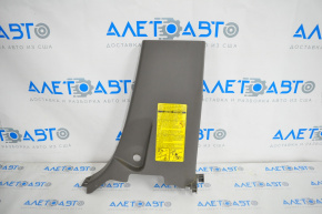 Center pillar trim lower right Toyota Sienna 11-14 brown, worn