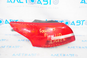 Lamp outer wing left Ford Focus mk3 15-18 rest 4d glass defect, broken guide