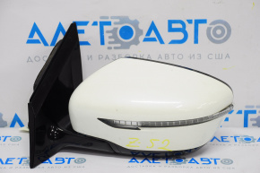 Left side mirror complete Nissan Murano z52 15-16 5 pins, turn signal, white