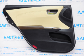 Door trim card rear left Toyota Avalon 13-15 black with beige insert