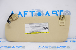 Right sun visor for Toyota Avalon 13-15, beige, without hook