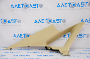 Upper left rear pillar trim Toyota Avalon 13-18 beige, broken fasteners
