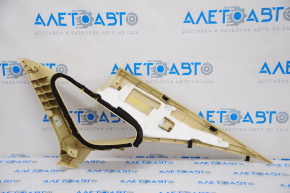 Upper left rear pillar trim Toyota Avalon 13-18 beige, broken fasteners