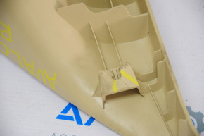 Upper left rear pillar trim Toyota Avalon 13-18 beige, broken fasteners