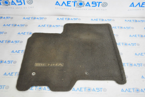 Carpet interior front left Toyota Sienna 11-20 cloth gray
