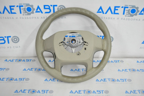 Naked steering wheel Toyota Sienna 11-16 beige rubber, with pads