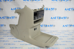 Central console under dashboard Toyota Sienna 11-14 beige, 2 parts, scratch