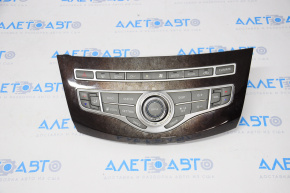 Display and climate control control Infiniti JX35 QX60 13-16 prerest, wood trim brown