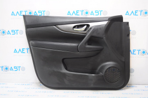 Door trim card front left Nissan Rogue 14-16 black, dark insert, scratches