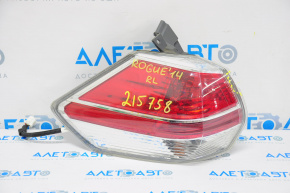 Light outer wing left Nissan Rogue 14-16 chip on glass, scuffed, crack