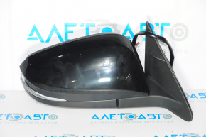 Side mirror right complete Toyota Highlander 14-17 7 pins, turn signal, BSM, without heating