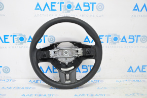 Steering wheel bare Dodge Dart 13-16 black, rubber, without buttons, with pads