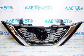 Radiator grill grill Nissan Sentra 16-19 rest, without emblem