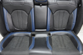 Rear row of seats 2 row Chrysler 200 15-17 combined black-blue