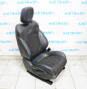 Passenger seat Chrysler 200 15-17 with airbag, fur, combined black-blue