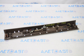 Door sill trim front left Lincoln MKC 15-16 brown chrome with backlight, broken fastener