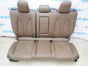 Rear row of seats 2 row Lincoln MKC 15-19 leather brown, dry cleanable