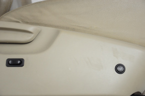 Passenger seat Toyota Sequoia 08-09 without airbag, fur, beige leather, heating not factory, worn