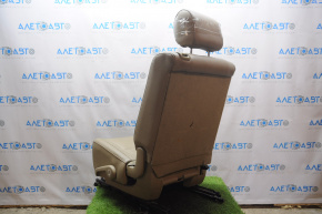 Seat 2 row left Toyota Sequoia 08-10 leather beige, scratches, worn