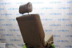 Seat 2 row right Toyota Sequoia 08-14 leather beige, leather defect