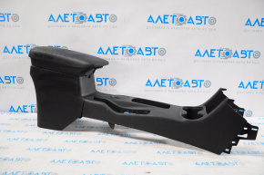 Console central armrest and cup holders Mitsubishi Outlander 14-18 black, scratched