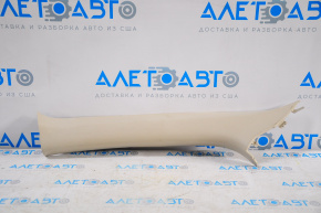 Front pillar trim upper left Mitsubishi Outlander 16-22 fabric beige
