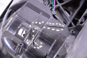 Side mirror housing right Mitsubishi Outlander 14-20 dorest 5 pins, black, crack, broken mount