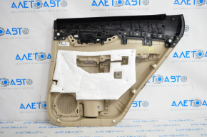 Door trim card rear left Nissan Rogue 14-16 beige, scratch