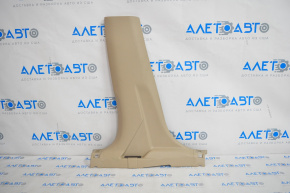 Center pillar trim lower left Nissan Rogue 14-20 beige, scratch