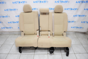 Rear row of seats 2 row Nissan Rogue 14-16 cloth beige