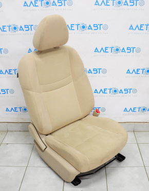 Passenger seat Nissan Rogue 14-15 without airbag, mechanical, cloth beige