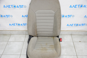 Passenger seat Ford Fusion mk5 17-20 without airbag, fur, gray cloth, dry-cleanable, rusty