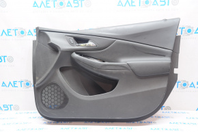 Door trim card front right Chevrolet Volt 16- black with black insert leather, scratches