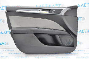 Door trim card front left Ford Fusion mk5 13-16 black with gray, worn