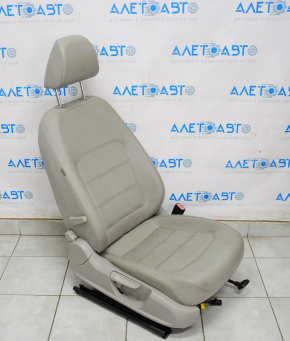 Passenger seat VW Passat b7 12-15 USA without airbag, mechanical, leather, gray
