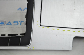 Cup holders panel VW Passat b7 12-13 USA gray, scratches, peeling paint