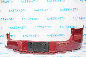 Bare rear bumper VW Tiguan 12-18 rest upper part, red, missing left part, crack in mount