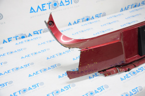 Bare rear bumper VW Tiguan 12-18 rest upper part, red, missing left part, crack in mount