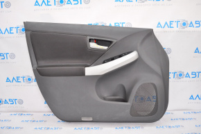Door trim card front left Toyota Prius 30 10-11 dark gray leather, scratches, re-sewn