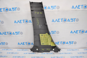 Center pillar trim lower right Toyota Prius 30 10-11 dark gray, worn
