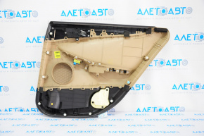 Rear left door panel, Hyundai Sonata 11-12, beige leather